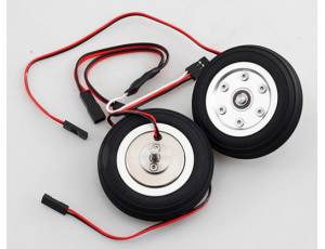 Flyfans J-20 Mighty Dragon Twin 70mm EDF Jet Upgrade Electric Break Wheel System 